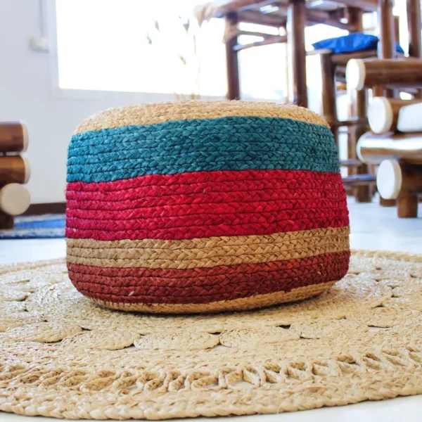 Pouf moyen multicolor